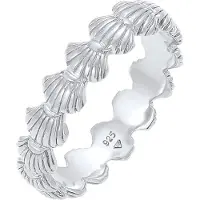 Elli Silberring "Ring Bandring Muscheln Maritim Beach Look 925 Silber" Gr. 60, silber, Fingerringe, Damen, 60, Silber 925 (Sterlingsilber), Silberring