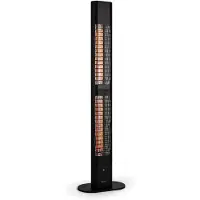 Blumfeldt Heat Guru, Infrarot Heizstrahler Terrasse, Infrarotheizung, IP54 Outdoor, Standgerät mit Fernbedienung, Infrarotstrahler 3000W