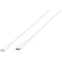 Vivanco ViVancoLIGHTNVVUSBC20W, 2 m, Lightning, USB C, Männlich, Männlich, Weiß