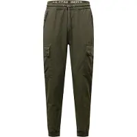 Alpha industries Jogginghose "Ripstop Jogger", Herren, Gr. L, Normalgrößen, grau (grauschwarz), Obermaterial: 100% Baumwolle. Futter: 100% Baumwolle, Hosen Jogginghose