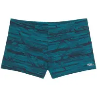 Bruno Banani Boxer-Badehose , Herren, Gr. 8 (58/60), N-Gr, bunt (türkis, marine), Polyamid, bedruckt, Badehosen Boxer-Badehose, mit trendigem Alloverprint
