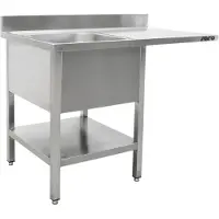 Saro Spülcenter 1 Becken, links - B 1400 x T 600 mm