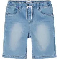 Name it - Kid's Ryan Jogger Denim L Shorts - Shorts Gr 116 grau