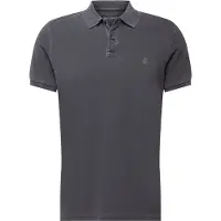 Marc O'Polo Poloshirt , Herren, Gr. S (48), schwarz, Piqué, Obermaterial: 100% Baumwolle, used, regular fit hüftlang, Flachstrickbündchen, Shirts Poloshirt, mit dezenter Logostickerei