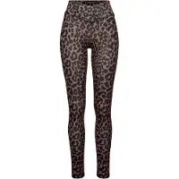 LASCANA Leggings ACTIVE, Damen, Gr. 36/38, N-Gr, braun, Obermaterial: 79% Polyester, 21% Elasthan, figurbetont bodenlang, Hosen Leggings, mit allover Druck