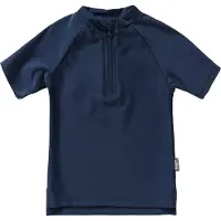 Sterntaler Badeanzug "Badeshirt kurzarm uni", Kinder, Gr. 114, Einheitsgröße, blau (marine), Obermaterial: 82% Polyamid PA. 18% Elasthan EL., Badeanzüge Badeanzug