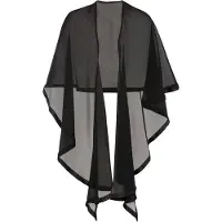 Bonprix Schal "Poncho-Schal" leicht durchscheinend, lässiger Überwurf, Poncho-Schal, Stola