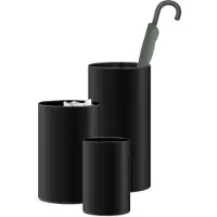Zack Papierkorb Civos schwarz, Designer Design, 37 cm