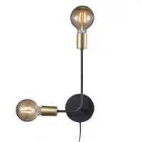 Nordlux Josefine, Oberfläche, E27, IP20, Schwarz
