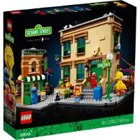 LEGO 21324 Ideas 123 Sesame Street Bauset für Erwachsene mit Figuren von Krümelmonster, Elmo, Bert, Ernie und Bibo