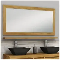Lestix International Wandspiegel Constantina aus Teakholz - Breite vom Spiegel: 80 cm