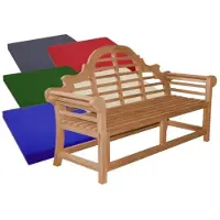Lestix International Bankauflage 140 cm x 47 cm für Gartenbank Caserta - schwarz