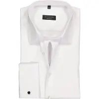 Eterna Langarmhemd "COMFORT FIT", Herren, Gr. 54, Normalgrößen, weiß, Twill, 100% cotton, normal, Umschlagmanschette, Hemden Langarmhemd, NON IRON (bügelfrei)