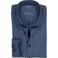 Olymp Luxor Jersey Stretch Hemd 24/Seven Dunkel Blau