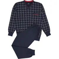 Götzburg Schlafanzug "Pyjama", Herren, Gr. 6XL, blau (marine), Obermaterial: 100% Baumwolle CO., Homewear-Sets Schlafanzug