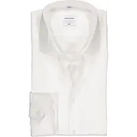 Seidensticker Businesshemd "Schwarze Rose", Herren, Gr. XXL (45), normale Ärmellängen, weiß, 100% Baumwolle, unifarben, slim fit, 2-Knopf-Manschette, Hemden Businesshemd, Slim 1/1 Kentkragen Uni