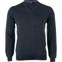 Olymp Pullover Merinowolle Antrazit