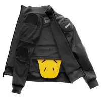 Blauer Easy Pro Motorrad Textiljacke, anthrazit, L