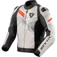 REV'IT! Revit Apex TL Motorrad Textiljacke, weiß/schwarz/rot, S