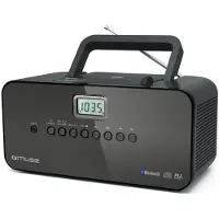 Muse M-22 BT, Tragbar, Digital, AM, FM, MW, 87,5 - 108 MHz, 522 - 1620 kHz, 1 W