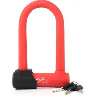 Cycl Red Lock, U-Schloss, Rot, Stahl, Silikon, Stahl, Schlüssel