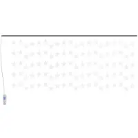 vidaXL LED Sternenvorhang Lichterkette 500 LED Kaltweiß 8 Funktionen