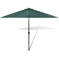 vidaXL Sonnenschirm Gartenschirm Strandschirm Sonnenschutz Grün
