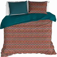 De Witte Lietaer Bettbezug, Melchior Brandy Brown - 260 x 240 cm + 2x 60x70 cm - Baumwollflanell
