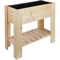 Huismerk 62905 Hochbeet Pflanzkasten Blumenkasten Holz Gemüsebeet