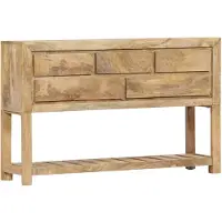 vidaXL Sideboard 120x30x75 cm Massivholz Mango