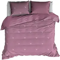 De Witte Lietaer bettbezug Piper240 x 220 cm Baumwolle rosa