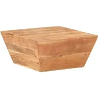 vidaXL Couchtisch V-Form 66x66x30 cm Akazie Massivholz