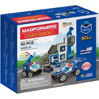 Clics Toys Magformers Magnetset, das erstaunliche Polizeiset