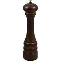 Bisetti Pfeffermühle aus nussbaumfarben gebeiztem Buchenholz 25 cm