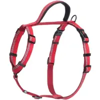 Halti Walking Hundegeschirr – Mit weichem Neopren-gefüttertem Griff, 5 verstellbare Riemen und 3M-Reflektorgewebe. Geeignet für mittelgroße Hunde (Grö