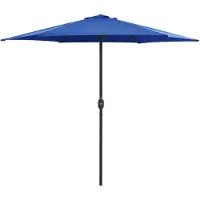 vidaXL Sonnenschirm mit Aluminium-Mast 270x246 cm Azurblau