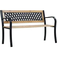 vidaXL Gartenbank 120 cm Holz