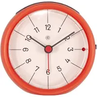 Nextime 7344or Wanduhr Orange Orange One Size