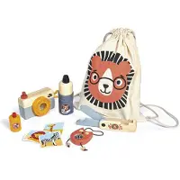 Tender Leaf Toys Holzspielset – Safari-Entdecker-Set, 10-teilig