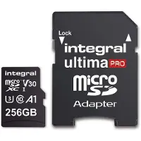 Integral INMSDX256G-100/90V30, 256 GB, UHS-I, 100 MB/s, 50 MB/s, Class 3 (U3), V30