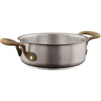 Sambonet 1965 Vintage Edelstahl Antik Bratentopf 20 cm S0136-S00487-51909-20