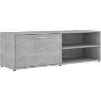 vidaXL TV-Schrank Betongrau 120x34x37 cm Holzwerkstoff