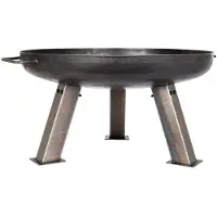 La Hacienda Pittsburgh Firepits, Freistehende Feuerstelle, offen, Brennholz, Schwarz, Draußen, Rund
