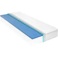 vidaXL Matratze 140 x 200 cm Viskoelastischer Memory-Schaum 18 cm H2