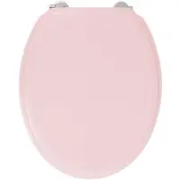 Gelco DESIGN Dolce WC-Sitz – Edelstahlscharniere – Formholz – Kristallrosa