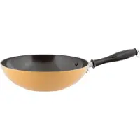 Sambonet 1965 Vintage Quarzo Nero, Rund, Wok-/Bratpfanne, Gelb, Aluminium, 3,5 l, Italien