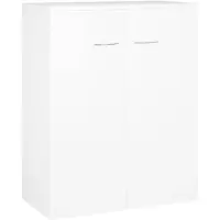 vidaXL Sideboard Weiß 60x30x75 cm Holzwerkstoff