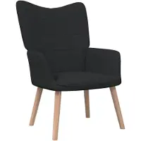 vidaXL Relaxsessel Schwarz Stoff