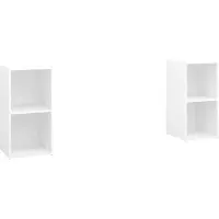 vidaXL TV-Schränke 2 Stk. Weiß 72x35x36,5 cm Holzwerkstoff