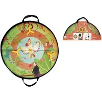 Scratch Tragbare magnetische Dartscheibe Dschungel für Kinder ab 3 Jahren, zur Wand- oder Bodenmontage